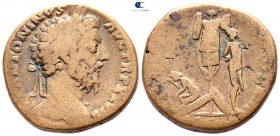 Marcus Aurelius AD 161-180. Rome. Sestertius Æ