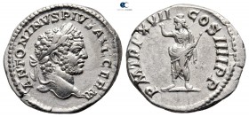 Caracalla AD 198-217. Struck AD 214. Rome. Denarius AR