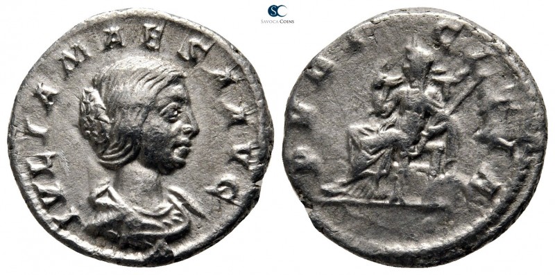 Julia Maesa AD 218-224. Rome
Denarius AR

18 mm., 3,22 g.

IVLIA MAESA AVG,...