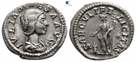 Julia Maesa AD 218-224. Rome. Denarius AR