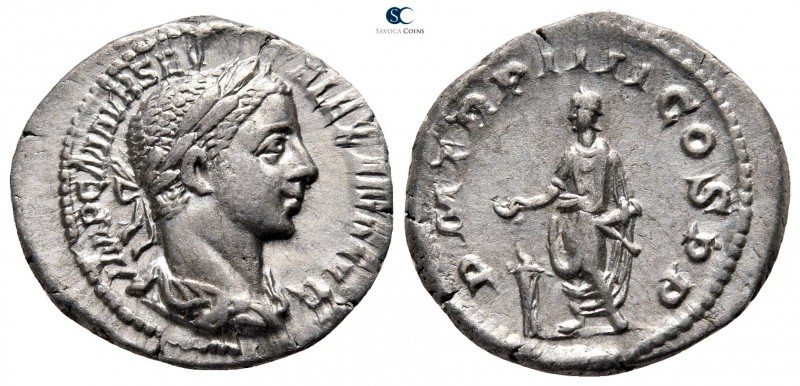 Severus Alexander AD 222-235. Rome
Denarius AR

20 mm., 3,13 g.

IMP C M AV...