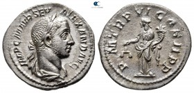 Severus Alexander AD 222-235. Struck AD 227. Rome. Denarius AR