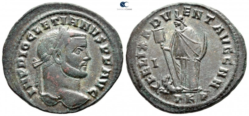 Diocletian AD 284-305. Carthage
Follis Æ

29 mm., 9,97 g.

IMP DIOCLETIANVS...