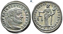 Diocletian AD 284-305. Rome. Follis Æ