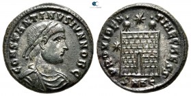 Constantinus II, as Caesar AD 317-337. Struck AD 329-330. Heraclea. 5th officina. Follis Æ