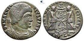 Magnentius AD 350-353. 1st officina. Struck AD 352. Lugdunum (Lyon). Follis Æ