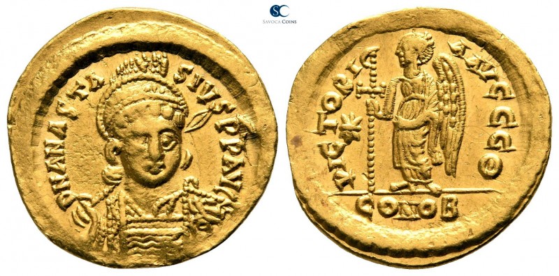 Anastasius I AD 491-518. Struck circa AD 507-518. Constantinople. 9th officina
...
