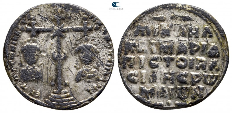 Michael VII Ducas, with Maria AD 1071-1078. Constantinople
Miliaresion AR

20...