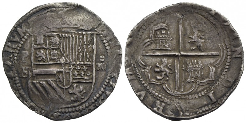 BOLIVIA - Filippo II (1556-1598) - 4 Reali - (Potosì) - (AG g. 13,64) Attribuzio...