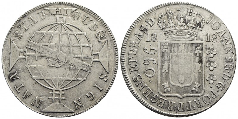 BRASILE - Joao VI (1818-1822) - 960 Reis - 1818 R - AG Kr. 307.3 - BB+