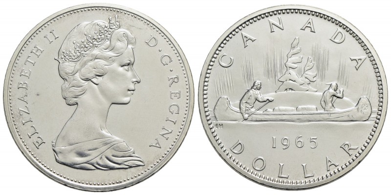 CANADA - Elisabetta II (1952) - Dollaro - 1965 - AG Kr. 64.1 - FDC