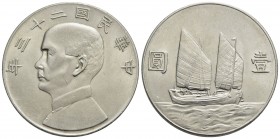 CINA - Repubblica Popolare Cinese (1912) - Dollaro - 1933 - AG Kr. 345 Segnetto - SPL-FDC