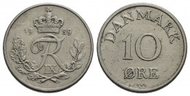 DANIMARCA - Federico IX (1947-1972) - 10 Ore - 1959 - NI-CU R Kr. 841.2 - BB