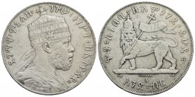 ETIOPIA - Menelik II (1889-1913) - Birr - 1889 - AG R Kr. 5 - BB+