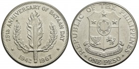 FILIPPINE - Repubblica - Peso - 1967 - 25° anniversario Bataan Day - AG Kr. 195 - FDC