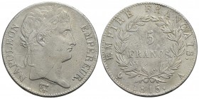 FRANCIA - Napoleone I (Marzo - Giugno 1815) - 5 Franchi - 1815 A - AG RR Kr. 704.1 - BB+