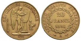 FRANCIA - Terza Repubblica (1870-1940) - 20 Franchi - 1891 - AU Kr. 825 - qFDC