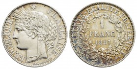 FRANCIA - Terza Repubblica (1870-1940) - Franco - 1887 A - AG Kr. 822.1 - FDC