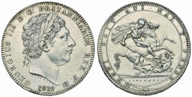 GRAN BRETAGNA - Giorgio III (1760-1820) - Corona - 1819 - AG R Kr. 675 Anno LIX - SPL-FDC