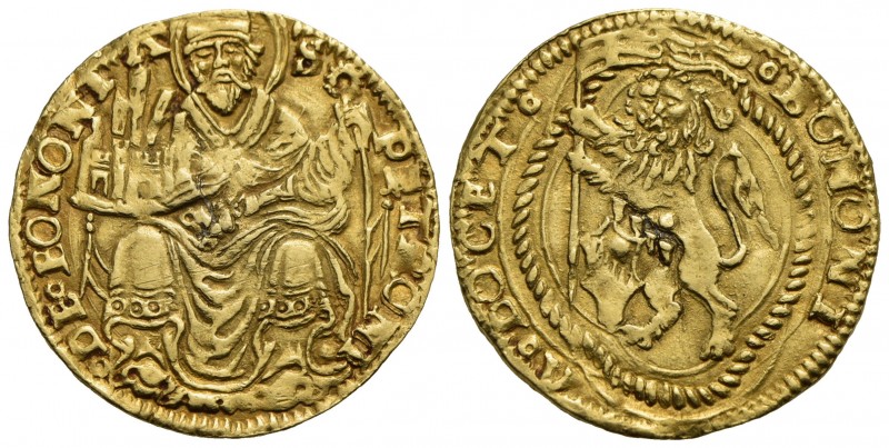 BOLOGNA - Anonime dei Bentivoglio (1446-1506) - Doppio Bolognino d'oro - Leone r...