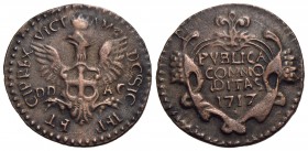 Vittorio Amedeo II (secondo periodo, 1680-1730) - Grano - 1717 (Palermo) - CU NC MIR 901l Senza sigle - qSPL