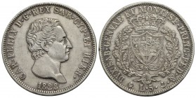Carlo Felice (1821-1831) - 5 Lire - 1828 G - AG Pag. 74; Mont. 66 - BB+