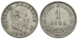 Vittorio Emanuele II Re d'Italia (1861-1878) - Lira - 1863 M Valore - AG R Pag. 516; Mont. 208 - qBB/BB+