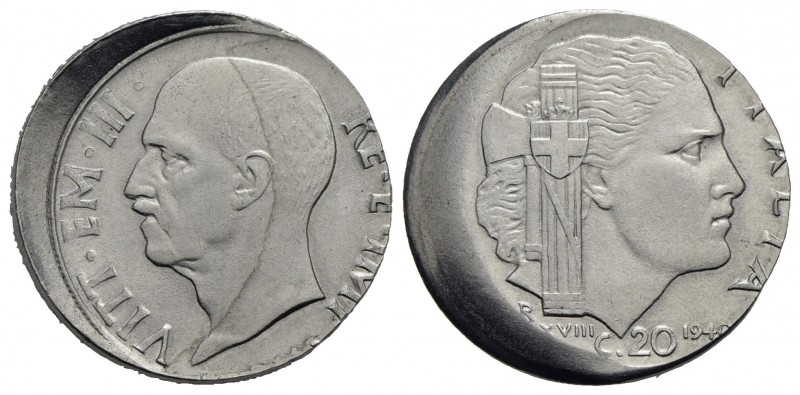 Vittorio Emanuele III (1900-1943) - 20 Centesimi - 1940 XVIII - Ac Pag. 858a; Mo...