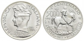 Repubblica Italiana (emissioni in lire) (1946-2001) - 5.000 Lire - 1995 - Pisanello - AG Mont. 49 In confezione originale - FDC