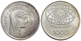 Repubblica Italiana (emissioni in lire) (1946-2001) - 1.000 Lire - 1970 - Roma Capitale - AG Mont. 6 Fondi lucenti e principio di patina - FDC