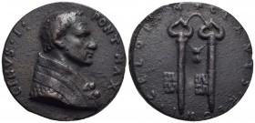 PAPALI - Lino I (67-76) - Medaglia - Busto a d. - R/ Chiavi legate Ø: 41 mm. - (AE g. 45,37) Di restituzione (sec. XVI) Fusione - BB