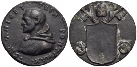 PAPALI - San Aniceto (157-167) - Medaglia - Busto a s. - R/ Stemma sormontato da triregno Ø: 40 mm. - (AE g. 29,52) Di restituzione (sec. XVI) - BB