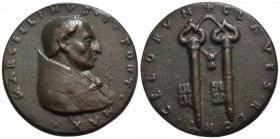 PAPALI - Marcellino I (296-304) - Medaglia - Busto a d. - R/ Due chiavi verticali legate Ø: 42 mm. - (AE g. 42,6) Di restituzione - BB