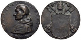 PAPALI - San Marcello I (304-309) - Medaglia - Busto a s. - R/ Stemma vuoto su chiavi decussate e triregno Ø: 41 mm. - (AE g. 31,79) Di restituzione (...
