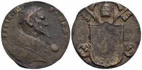PAPALI - Felice III (486-492) - Medaglia - Busto a d. - R/ Scudo vuoto su chiavi decussate e triregno Ø: 38 mm. - (AE g. 22,05) DI restituzione (sec. ...