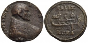 PAPALI - Adeodato I (Santo) (615-618) - Medaglia - Busto a d. - R/ Felix Roma Ø: 36 mm. - (AE g. 25,19) Di restituzione(sec.XVI ) - qBB