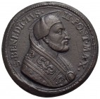 PAPALI - San Benedetto II (684-685) - Medaglia - Uniface - Busto a d. con aureola Ø: 37 mm. - (AE g. 27,99) Di restituzione (sec. XVIII) - SPL