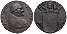 PAPALI - San Sergio I (687-701) - Medaglia - Busto a d. - R/ Stemma vuoto con chiavi decussate e triregno Ø: 38 mm. - (AE g. 23,48) Di restituzione de...