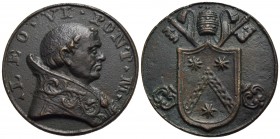 PAPALI - Leone VI (928) - Medaglia - Busto a d. - R/ Stemma papale su chiavi decussate e triregno Opus: G.B. Pozzo Ø: 41 mm. - (AE g. 31,67) Di restit...