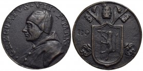 PAPALI - Gregorio VII (1073-1085) - Medaglia - Busto a s. con camauro - R/ Stemma papale su chiavi decussate e triregno Opus: G.B. Pozzo Ø: 41 mm. - (...