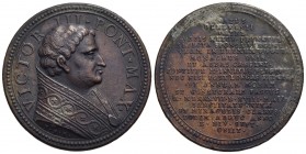 PAPALI - Vittore III (1086-1087) - Medaglia - Busto a d. con piviale - R/ Scritta Opus: Mueller Ø: 38 mm. - (AE g. 23,49) Di restituzione Lauffer - SP...