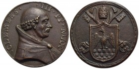 PAPALI - Clemente III (1187-1191) - Medaglia - Busto a d. - R/ Stemma papale su chiavi decussate e triregno Opus: G.B. Pozzo Ø: 46 mm. - (AE g. 31,2) ...