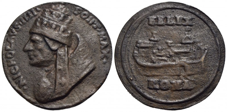 PAPALI - Niccolò IV (1288-1292) - Medaglia - Busto a s. con triregno - R/ Felix ...