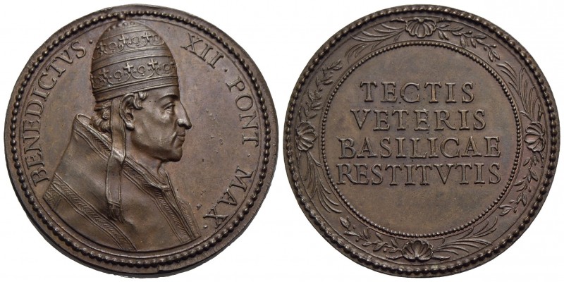 PAPALI - Benedetto XII (1334-1342) - Medaglia - Busto a d.con triregno - R/ Scri...