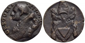 PAPALI - Gregorio XII (1406-1416) - Medaglia - Busto a s. - R/ Stemma Papale su chiavi decussate e triregno Opus: Girolamo Paladino Ø: 35 mm. - (AE g....