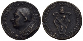 PAPALI - Paolo II (1464-1471) - Medaglia - 1465 - Busto con piviale a s. - R/ Stemma di Paolo II Ø: 33 mm. - (AE g. 18,8) Emessa per la fondazione di ...