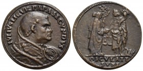 PAPALI - Giulio II (1503-1513) - Medaglia - Busto a d. - R/ Pace e Giustizia stanti di fronte Opus: G.C. Romano Ø: 33 mm. - (AE g. 18,95) R Mod. 191 R...