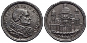 PAPALI - Giulio II (1503-1513) - Medaglia - Busto a d. - R/ Il Vaticano Ø: 37 mm. - (PB g. 50) Mod. 207 Fusione del XVIII sec. Colpo al bordo - BB