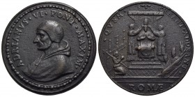 PAPALI - Adriano VI (1522-1523) - Medaglia - Busto con mozzetta a s. - R/ Scena delll'incoronazione Opus: Paladino Ø: 40 mm. - (AE g. 31,97) R Mod. 26...