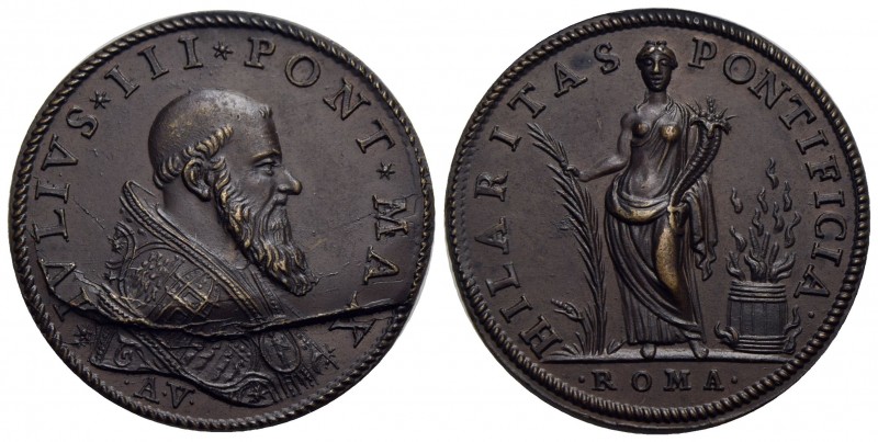 PAPALI - Giulio III (1550-1555) - Medaglia - A. V - Riconio di Hamerani (sec. XV...